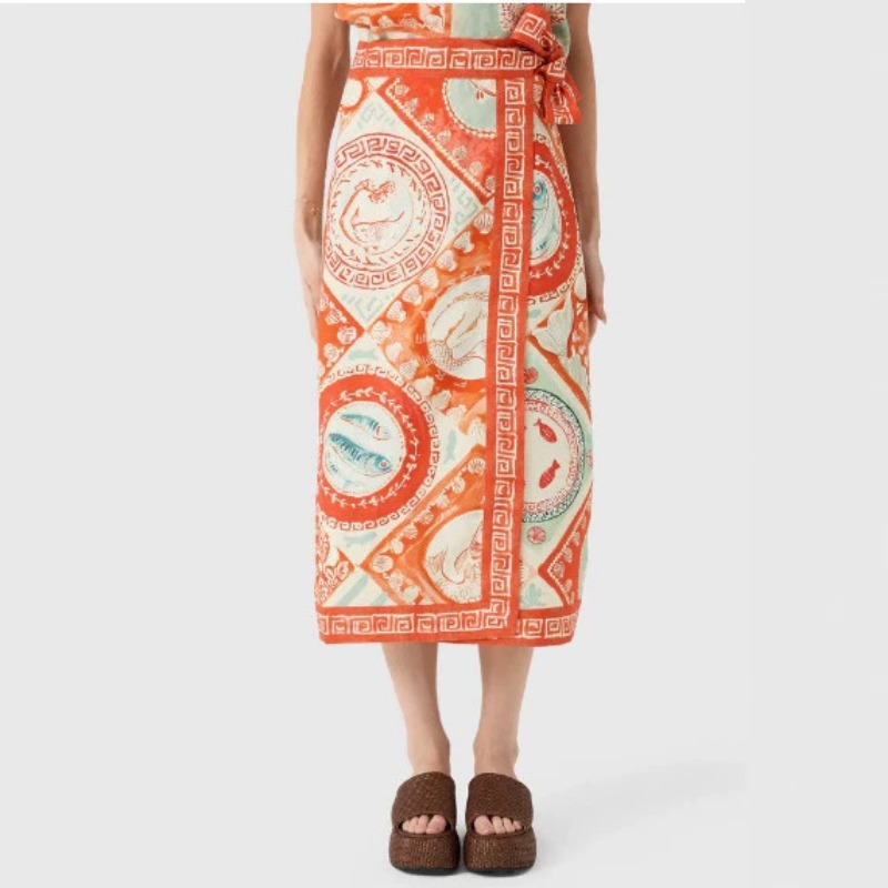 طقم تنورة نسائي جديد وفريد من  - مراجعة Midi Skirt Floral وسعره
