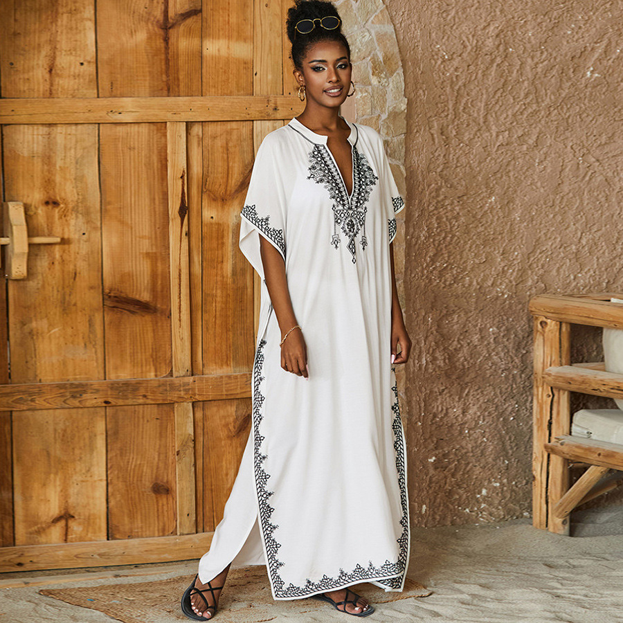 فساتين قفطان بدلة استحمام للنس - مراجعة Cover Up Kaftan وسعره