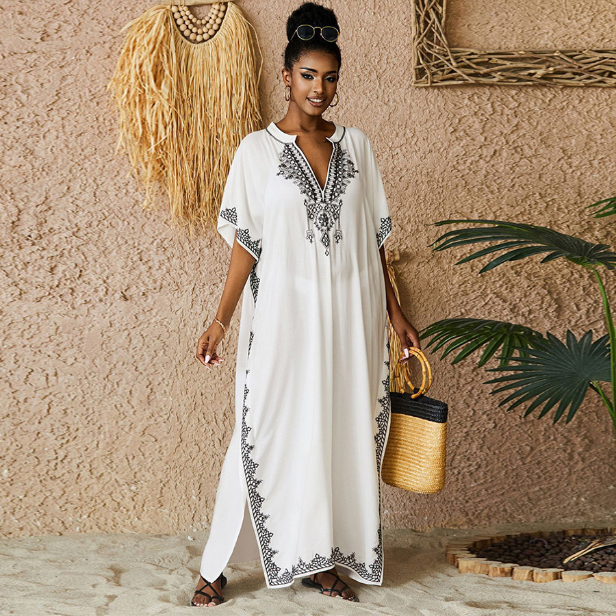 فساتين قفطان بدلة استحمام للنس - مراجعة Cover Up Kaftan وسعره