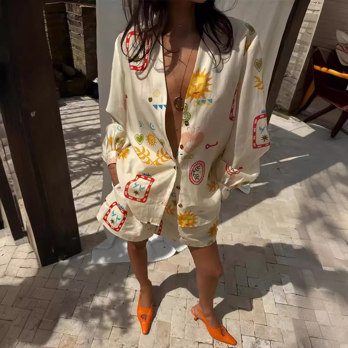 طقم نسائي كاجوال من قطعتين بخص - مراجعة Romper Floral Print وسعره