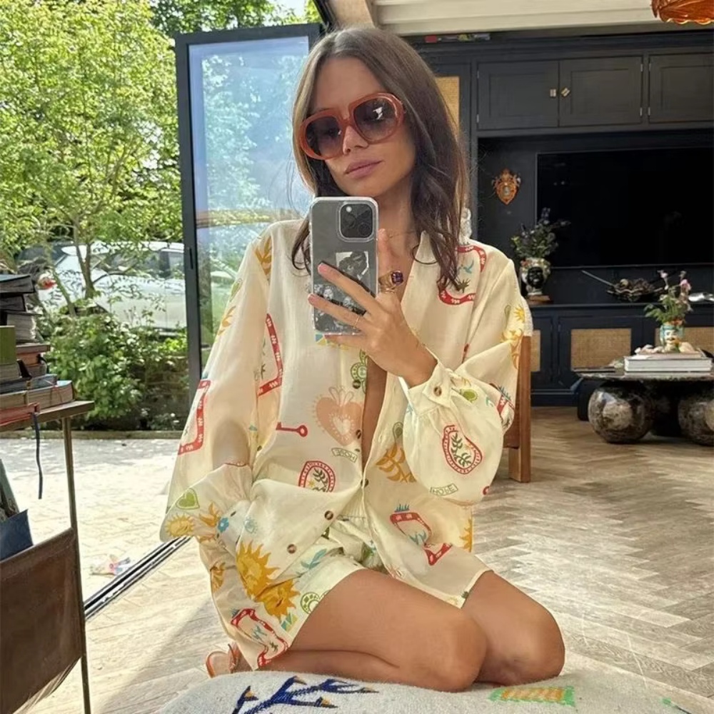 طقم نسائي كاجوال من قطعتين بخص - مراجعة Romper Floral Print وسعره