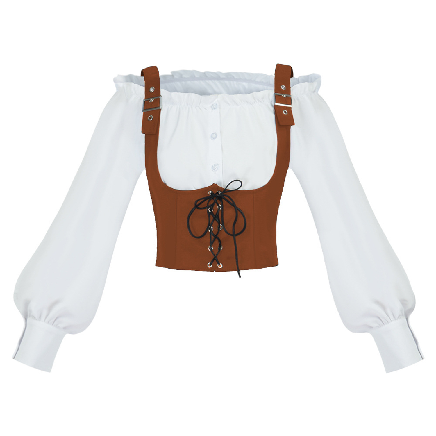طقم أزياء من قطعتين من رينيسان - مراجعة Blouse Off Shoulder وسعره