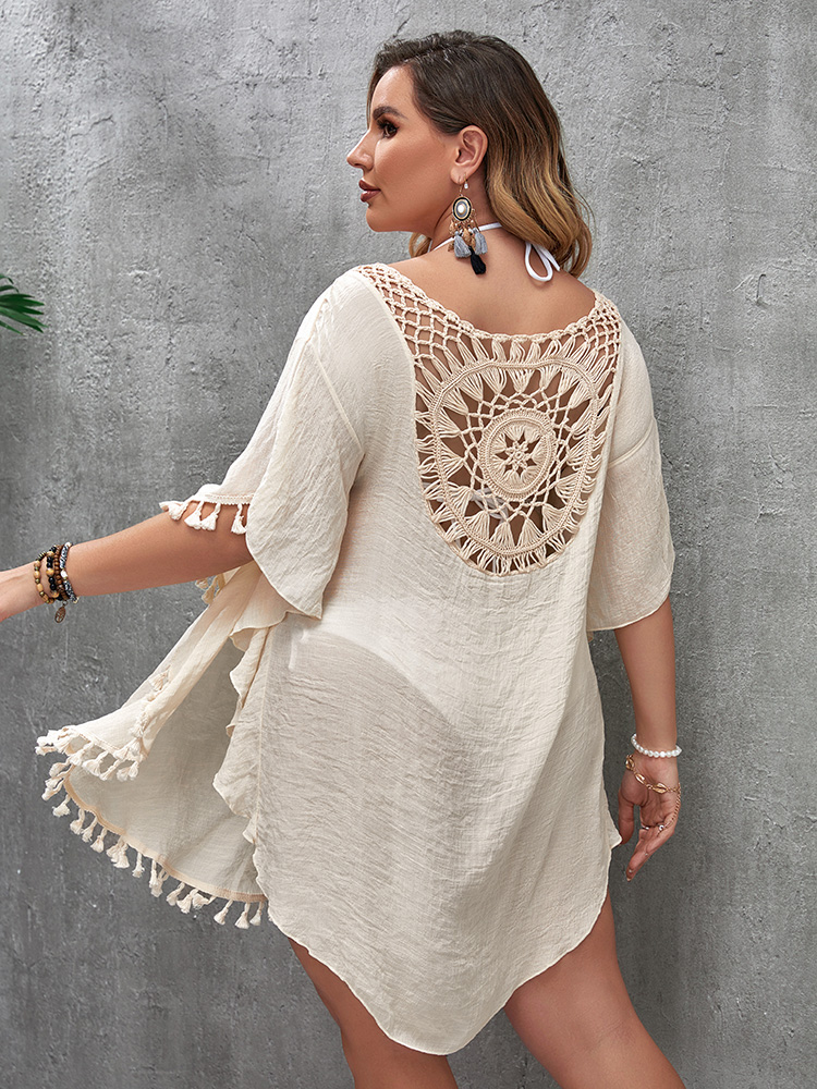 عطلة السباحة بالإضافة إلى حجم  - مراجعة Cover Up Kaftan وسعره