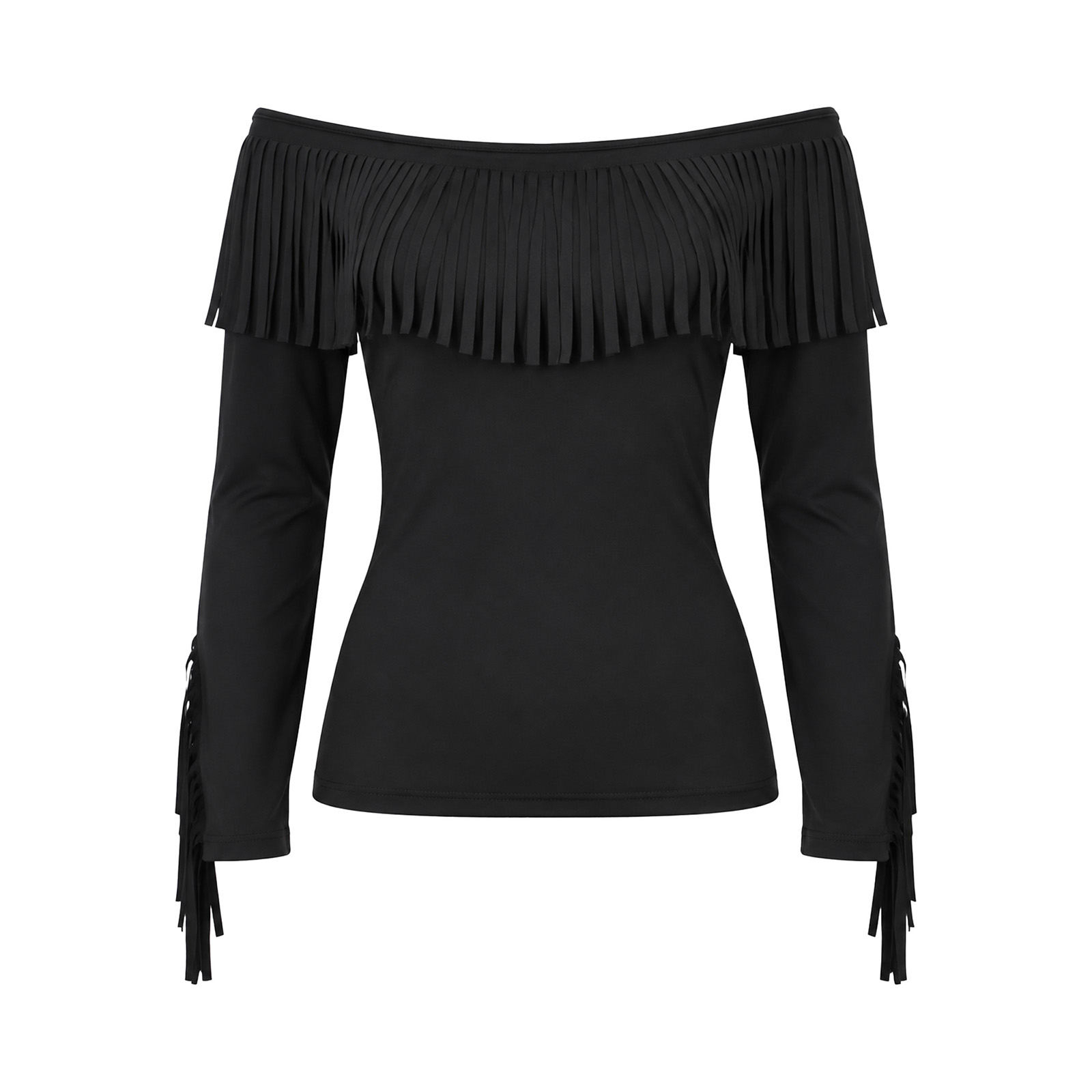 بلوزة نسائية بأكمام طويلة وتصم - مراجعة Blouse Off Shoulder وسعره