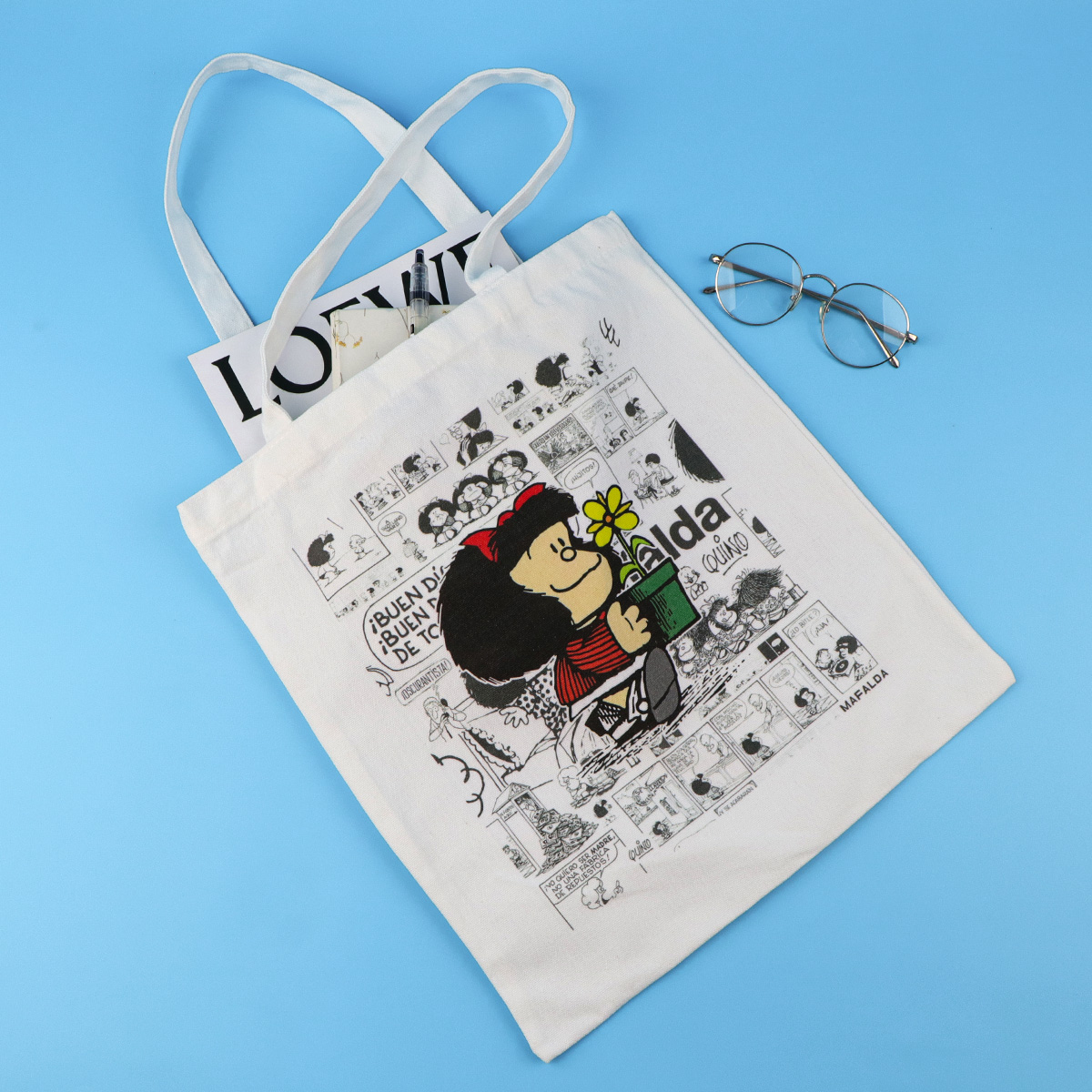 حقيبة قماشية أنيقة للنساء بتصم - مراجعة Tote Bag Beach وسعره