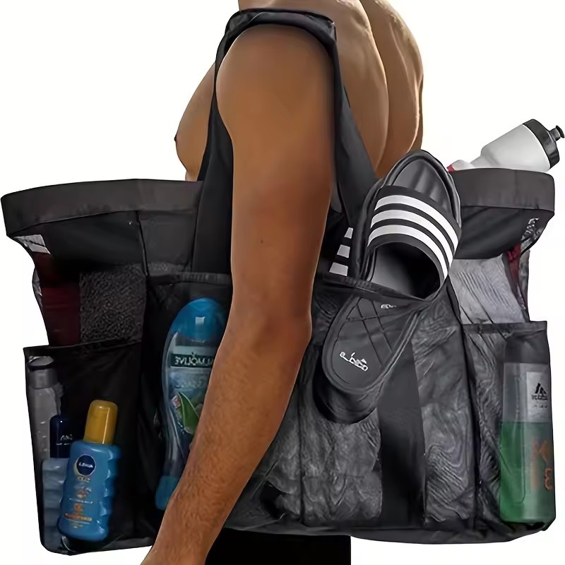 حقيبة شاطئ شبكية كبيرة الحجم،  - مراجعة Tote Bag Beach وسعره