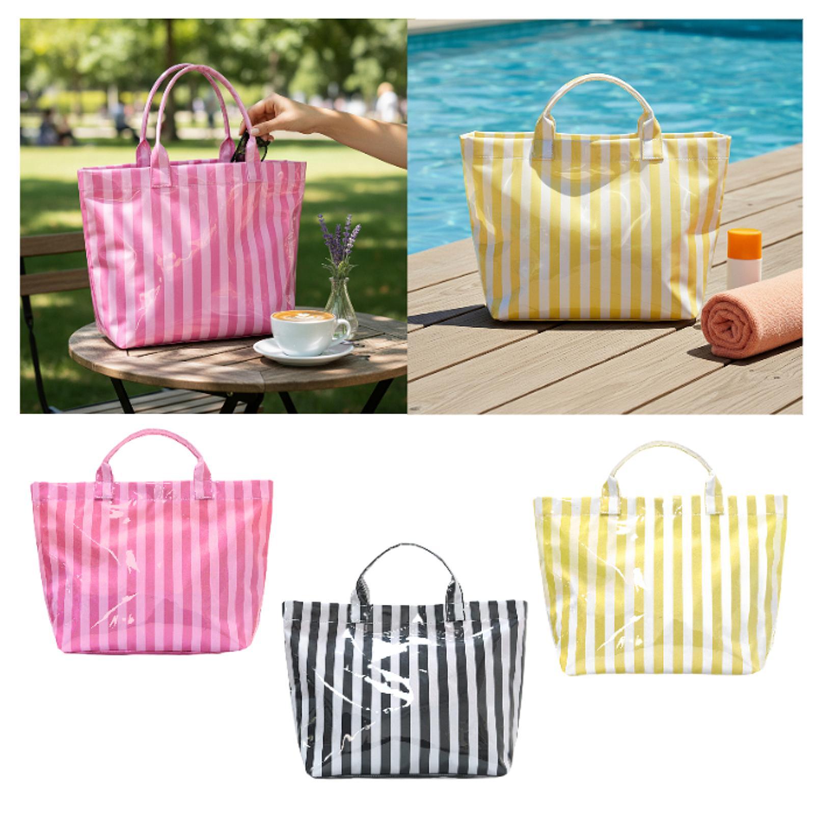 حقيبة يد كبيرة مخططة ومقاومة ل - مراجعة Tote Bag Beach وسعره